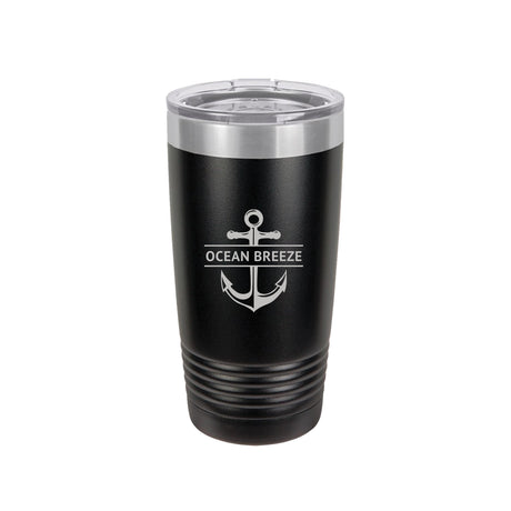 Engraved Insulated Tumbler with Anchor