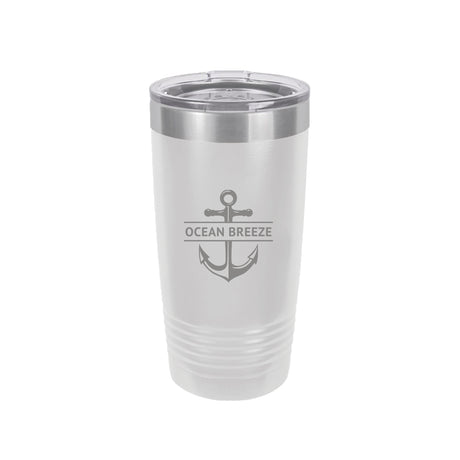 Engraved Insulated Tumbler with Anchor