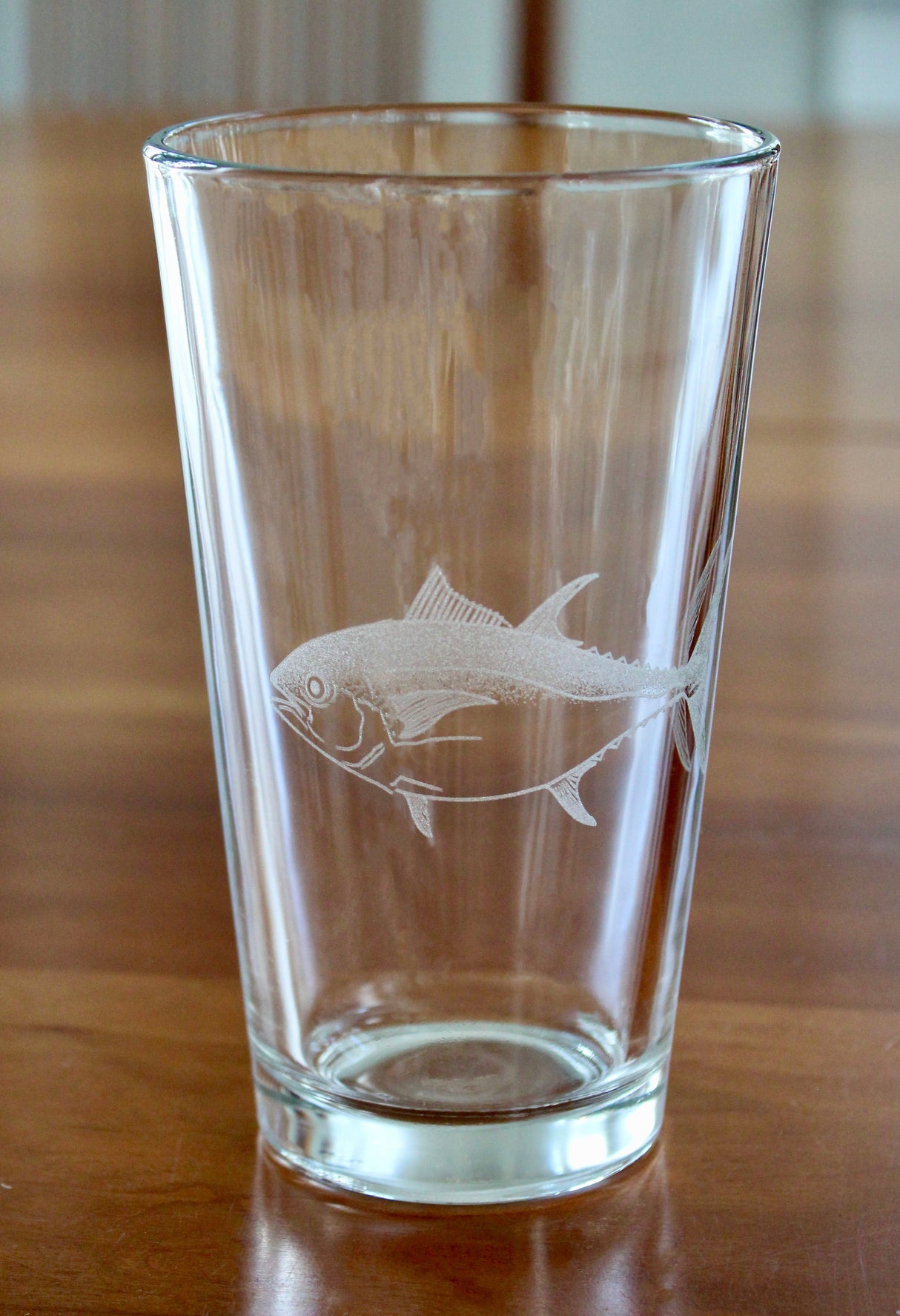 Bluefin Tuna Laser Engraved Glasses - Pelagic Fishing Gift