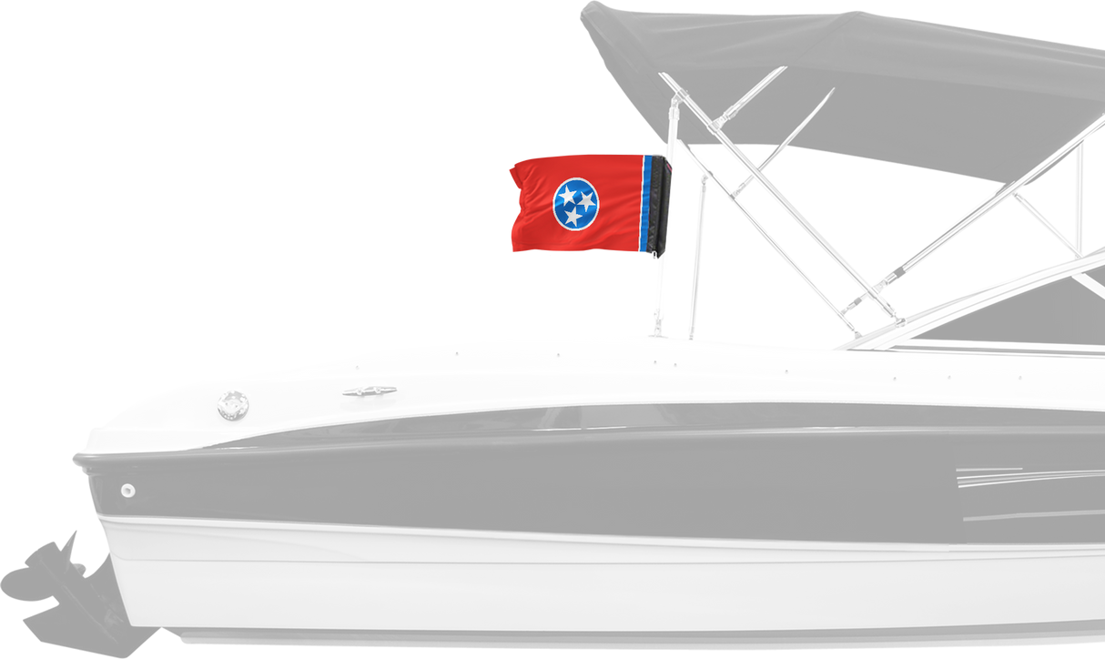 State Flag Tennessee 12"x18" Forever Wave Flag for Boats