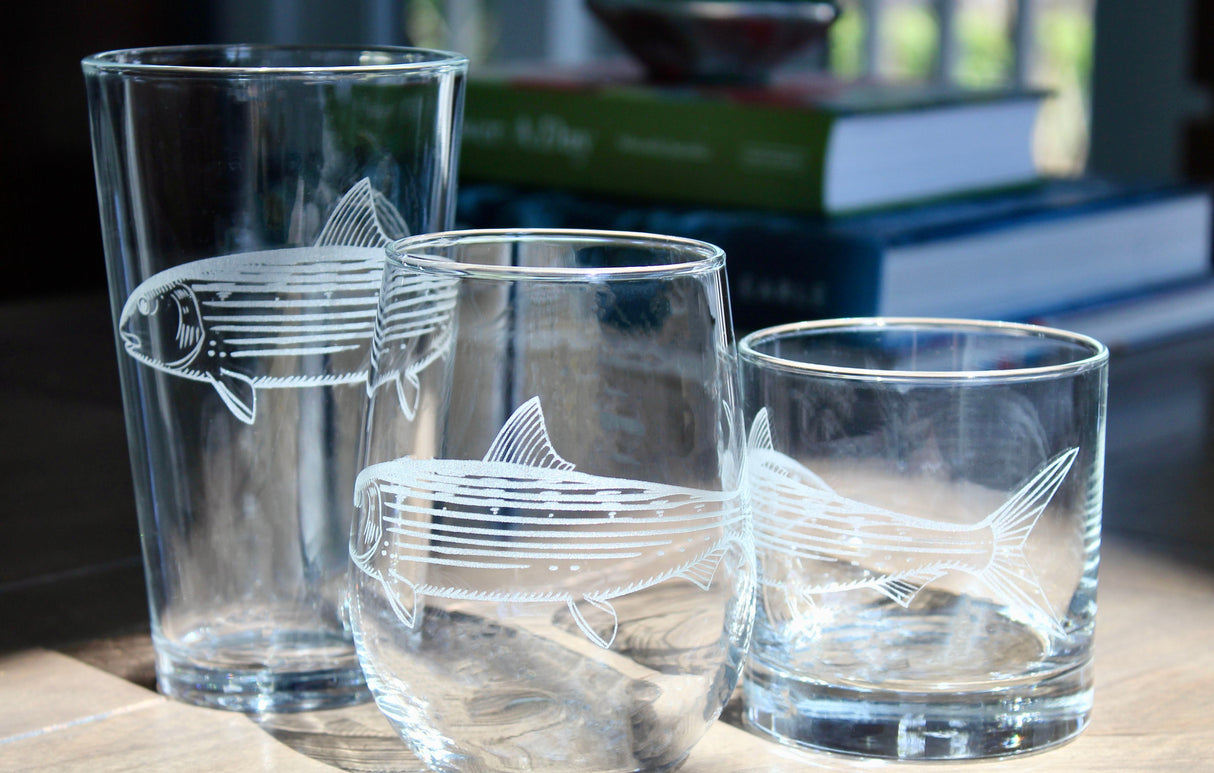 Bonefish Laser Engraved Glasses