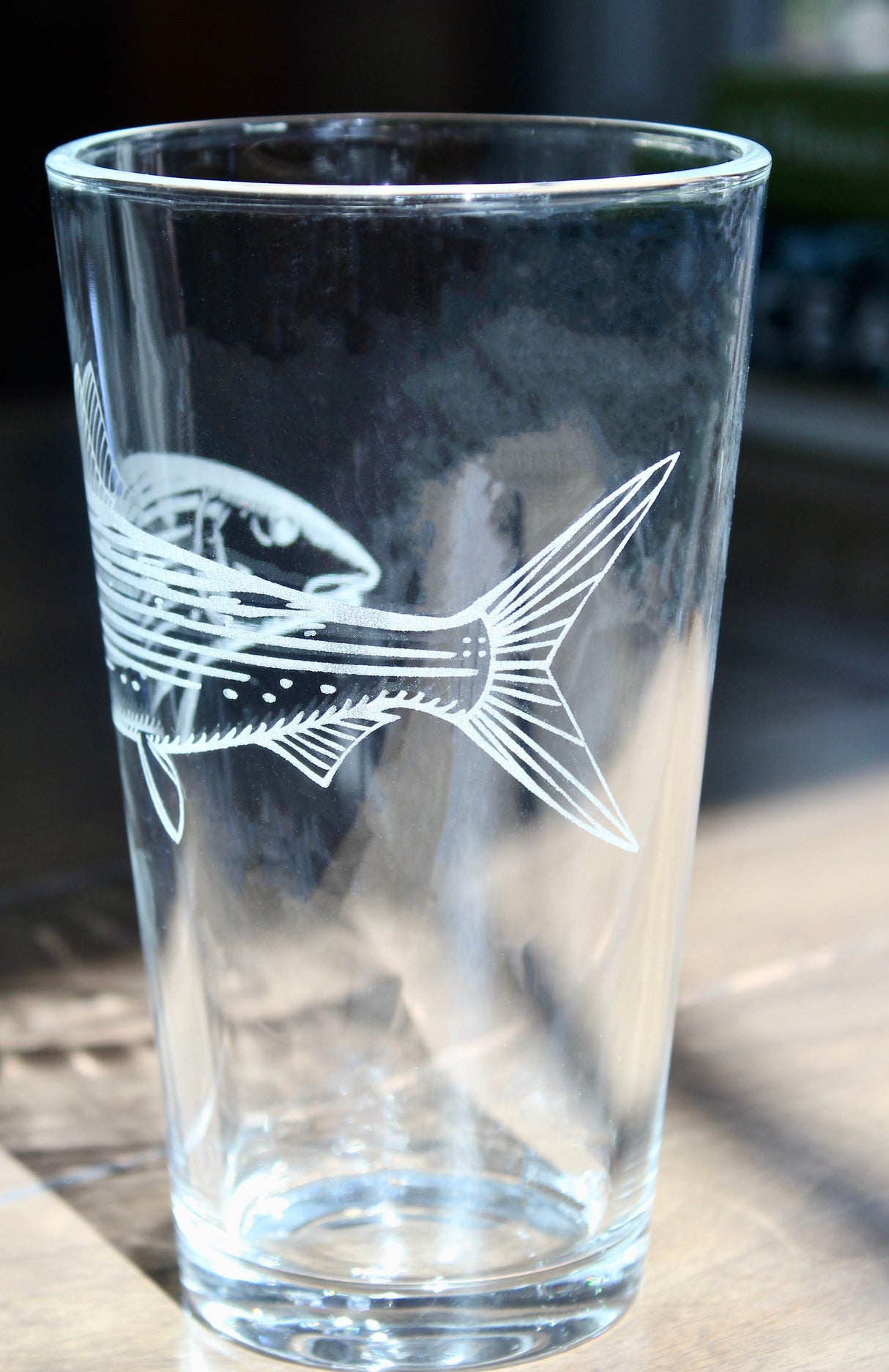 Bonefish Laser Engraved Glasses