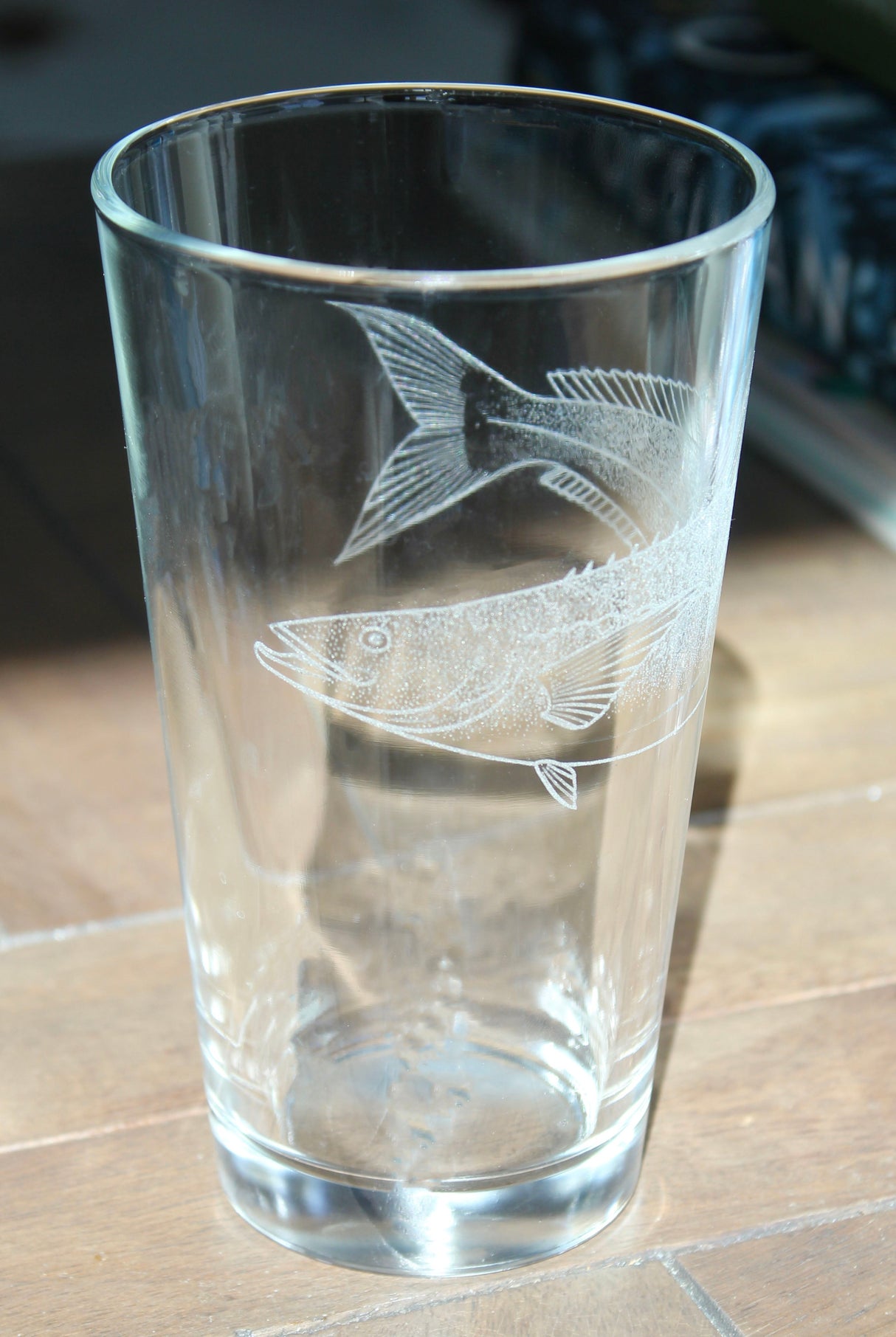 Cobia Fish Laser Engraved Glasses