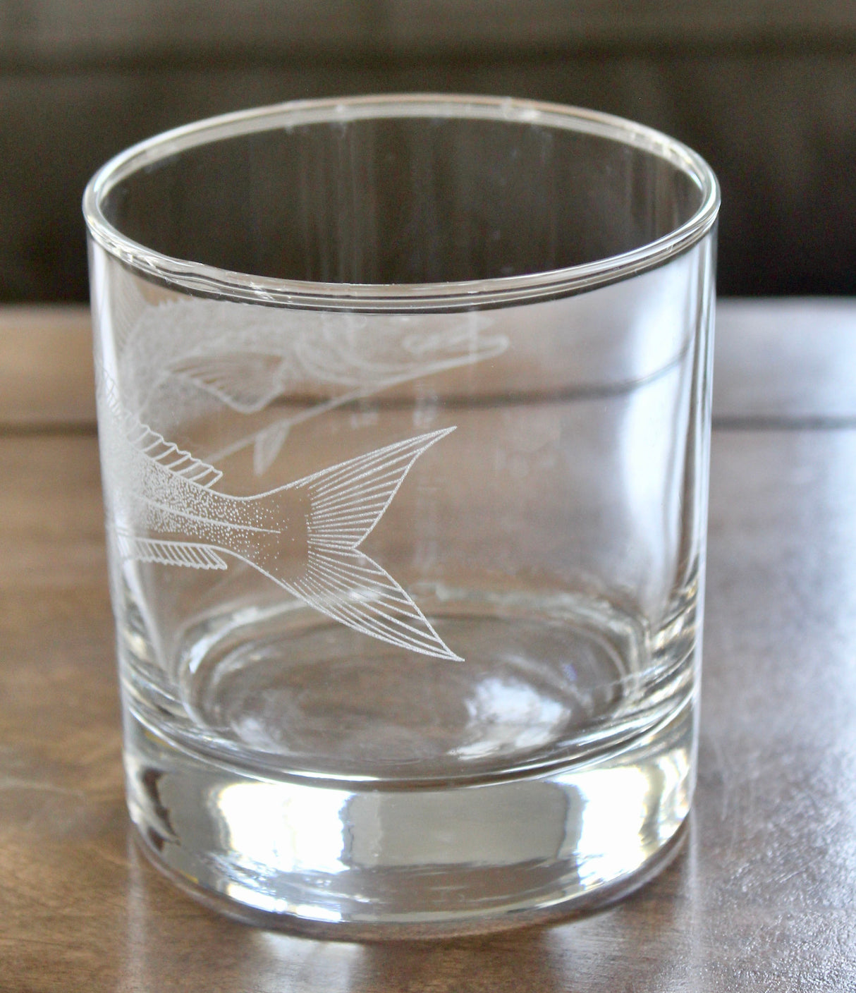 Cobia Fish Laser Engraved Glasses