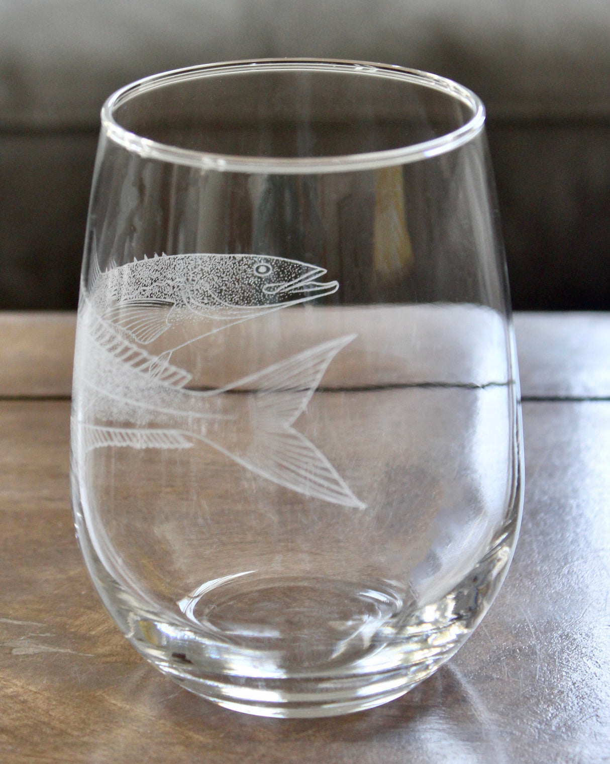 Cobia Fish Laser Engraved Glasses