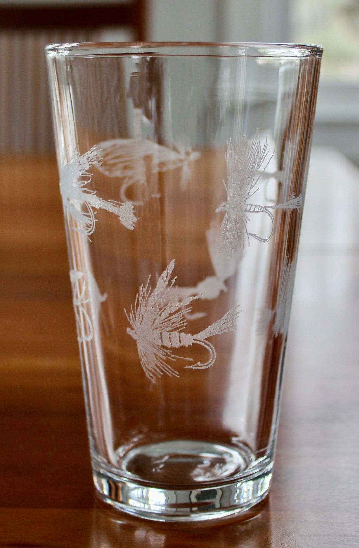 Fly Fishing Laser Engraved Glasses
