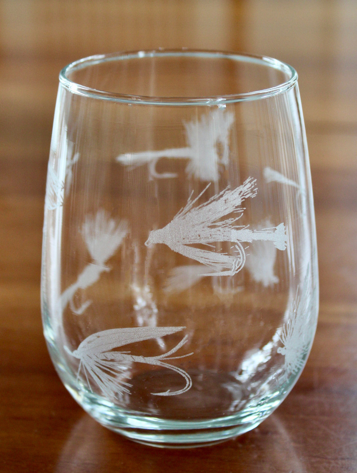 Fly Fishing Laser Engraved Glasses