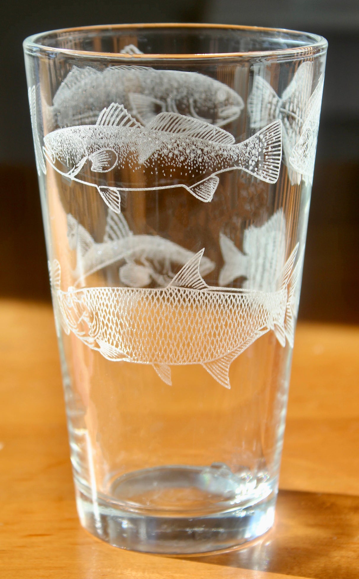 Gulf Coast Slam Fish Collection - Laser Engraved Glasses - Gift for Fisherman