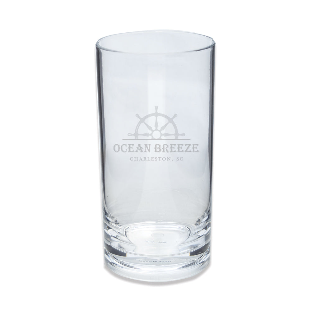Engraved Acrylic Highball Glass with Helm