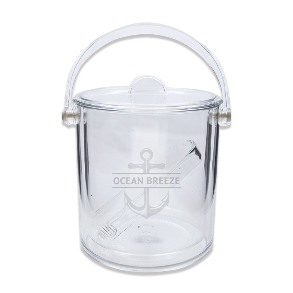 Engraved Acrylic Ice Bucket with Anchor
