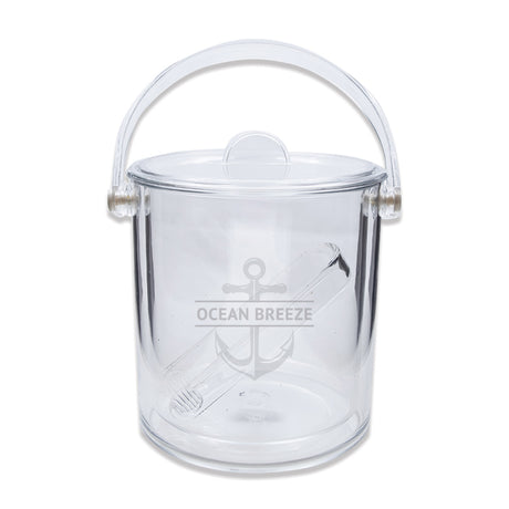 Engraved Acrylic Ice Bucket with Anchor
