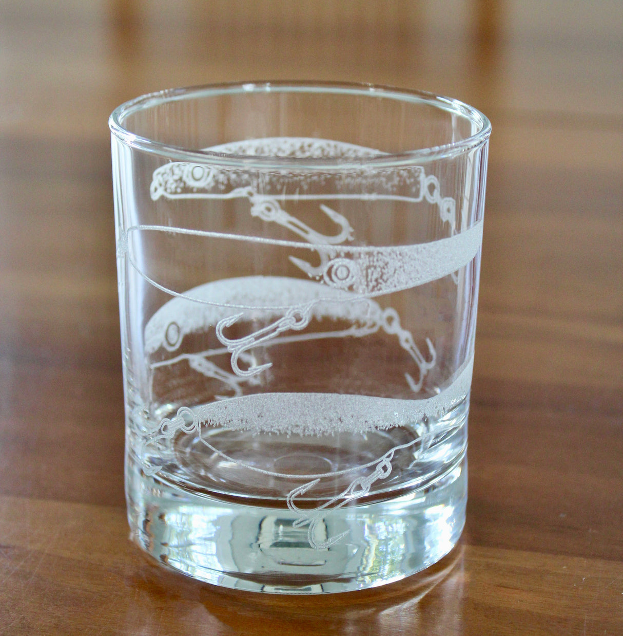 Lure Collection Laser Engraved Glasses - Fishing Plugs - Fisherman Gift