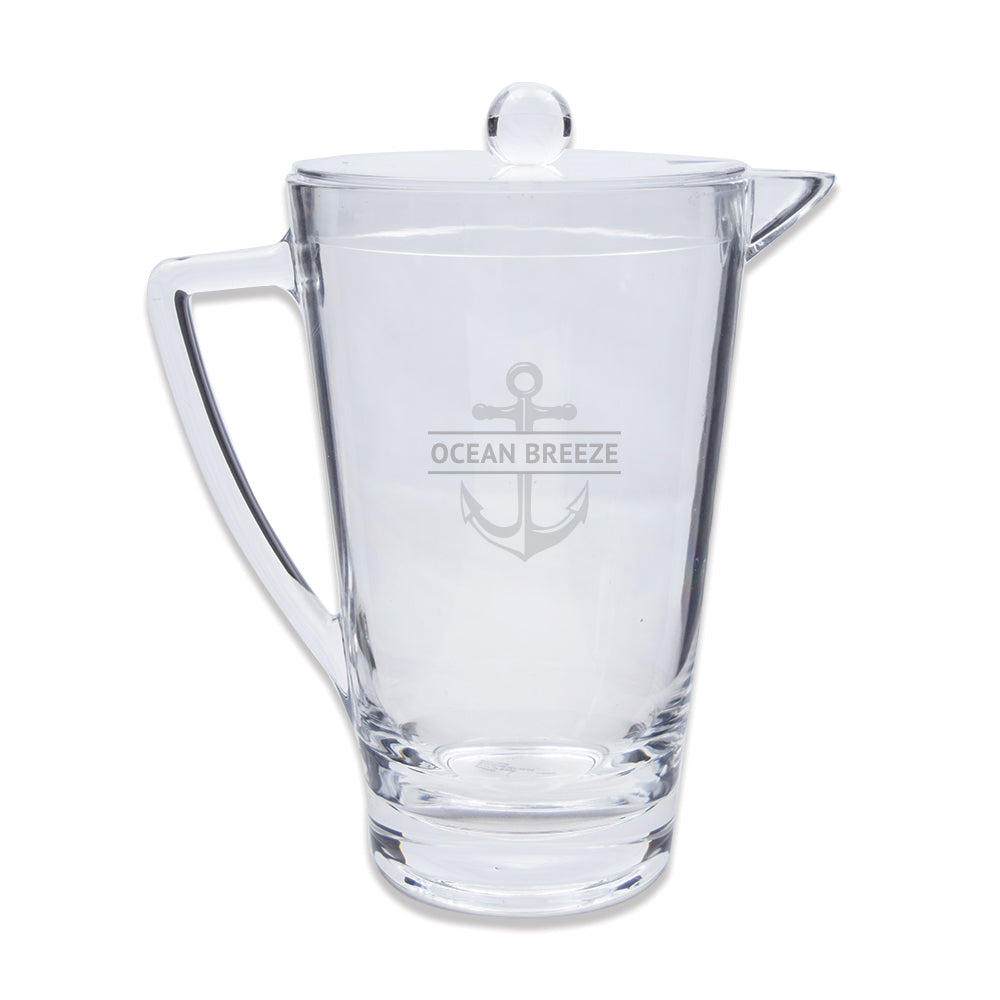 Engraved Acrylic Pitcher with Anchor