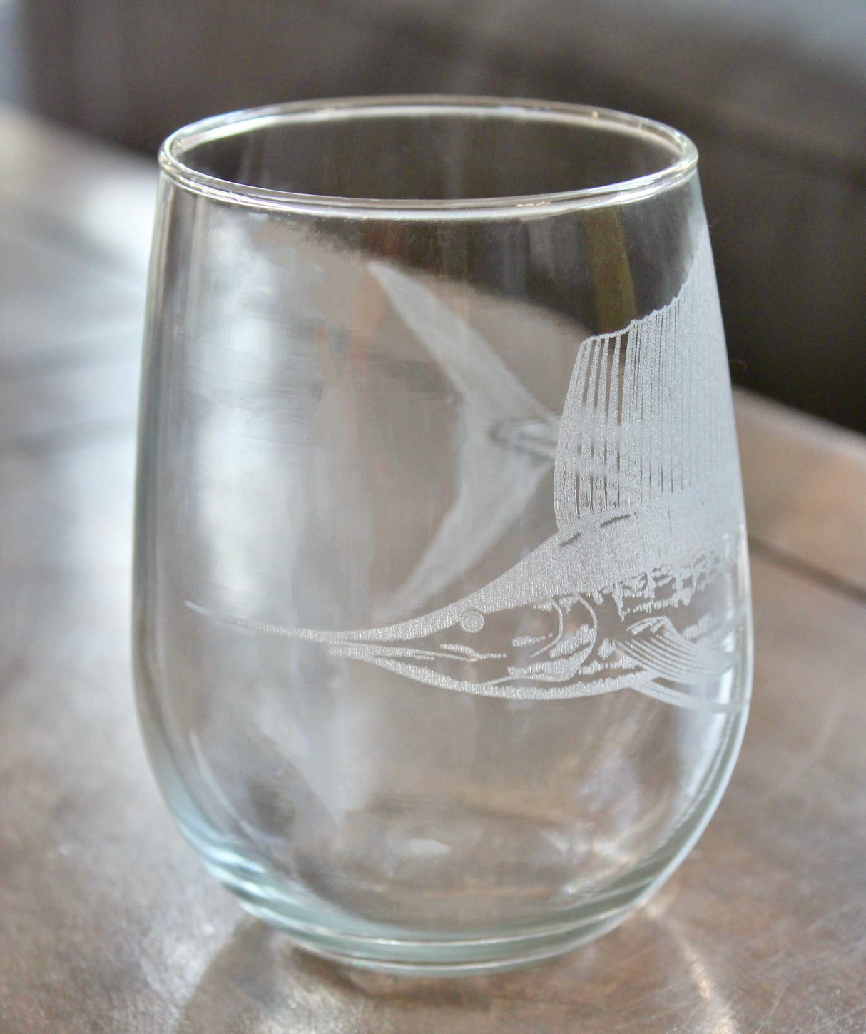 Sailfish Laser Engraved Glasses