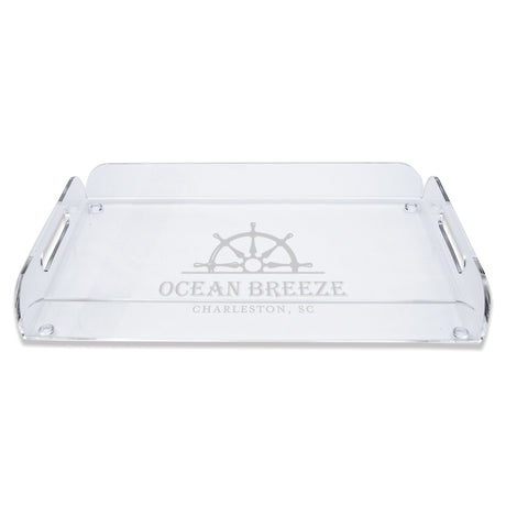 Engraved Acrylic Serving Tray with Helm