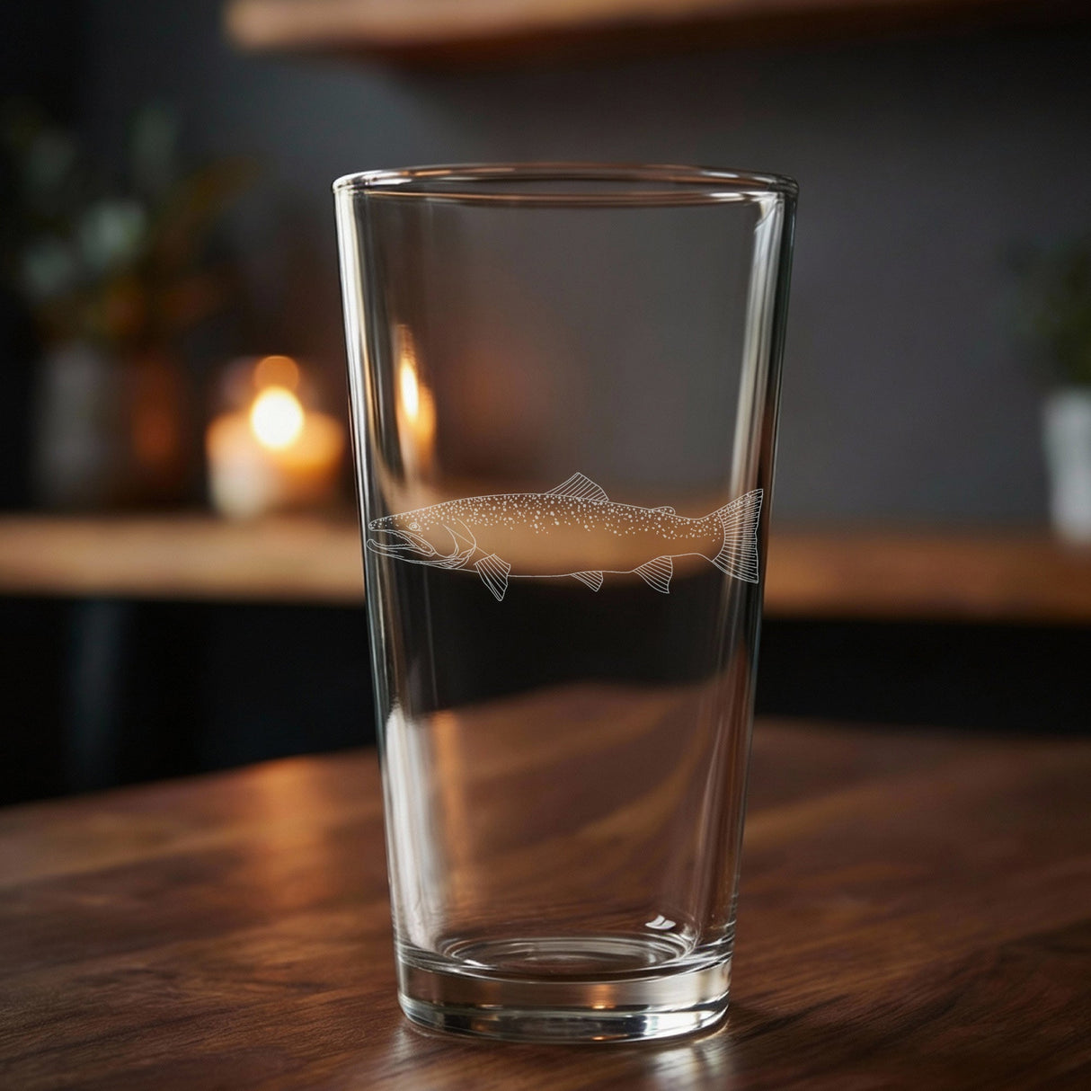 Steelhead Trout - Laser Engraved Glasses - Fishing Gift