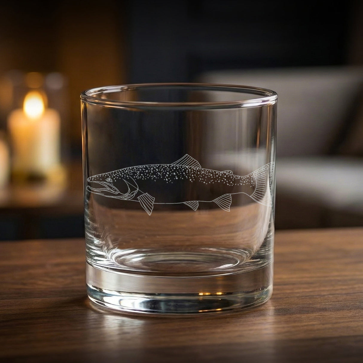 Steelhead Trout - Laser Engraved Glasses - Fishing Gift