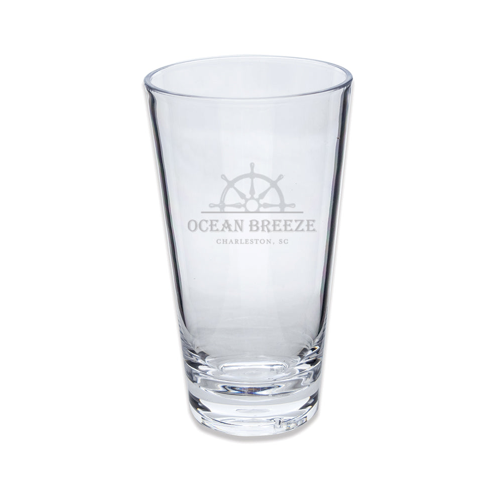 Engraved Acrylic Tall Drinking Glass with Helm