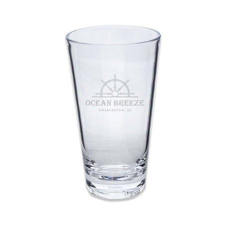 Engraved Acrylic Tall Drinking Glass with Helm