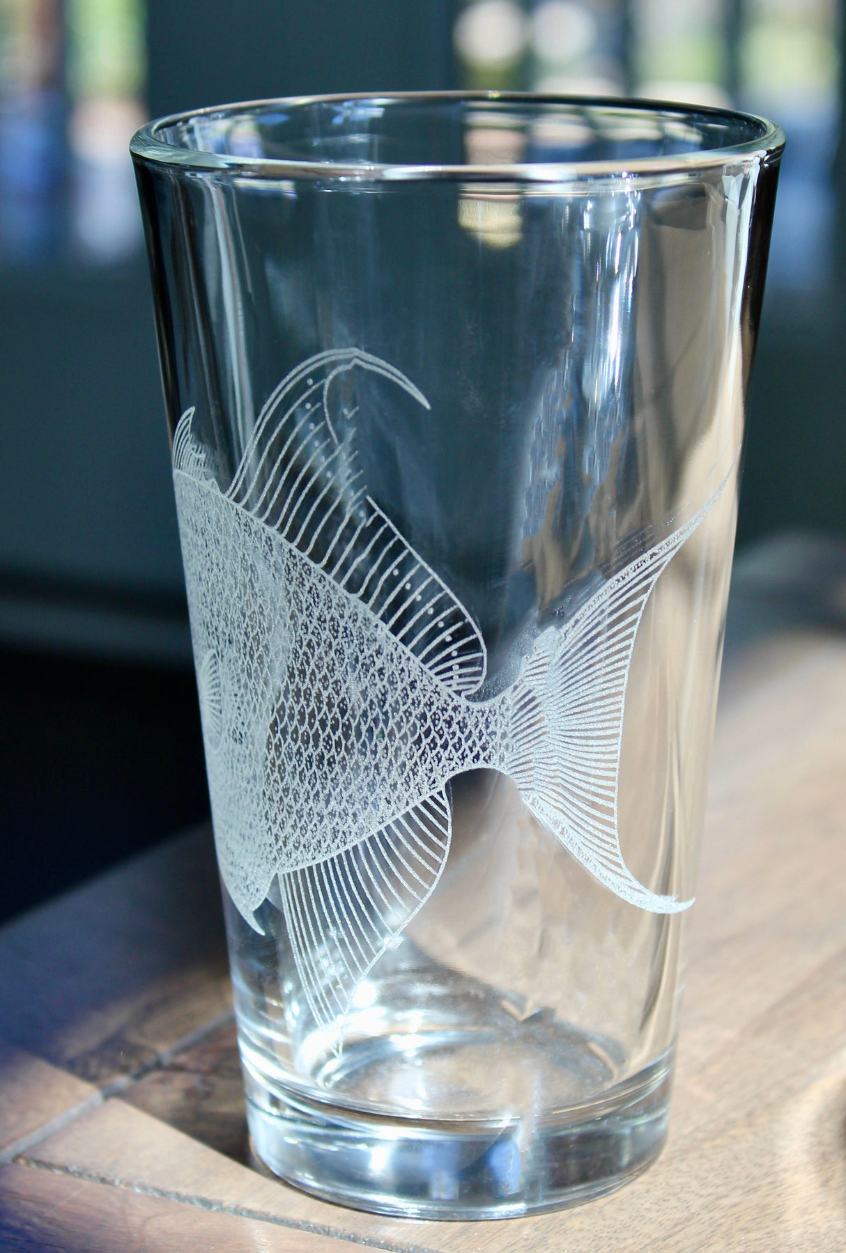 Triggerfish Laser Engraved Glasses