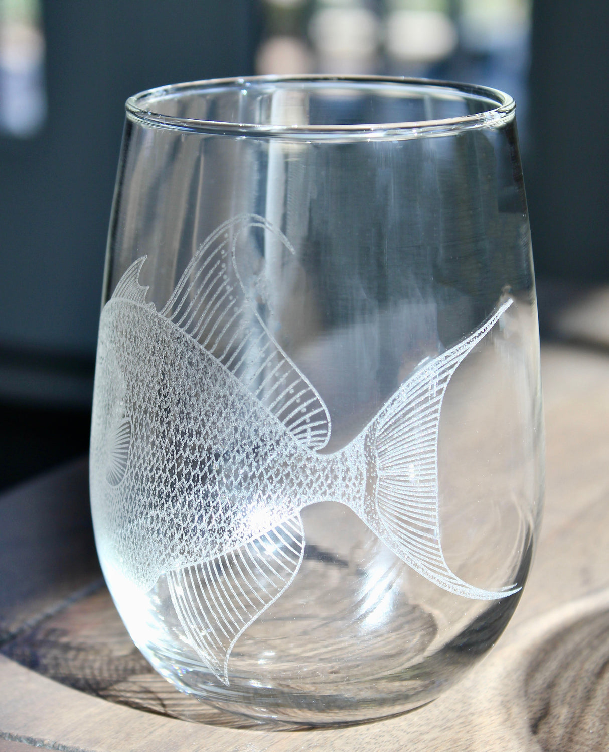 Triggerfish Laser Engraved Glasses