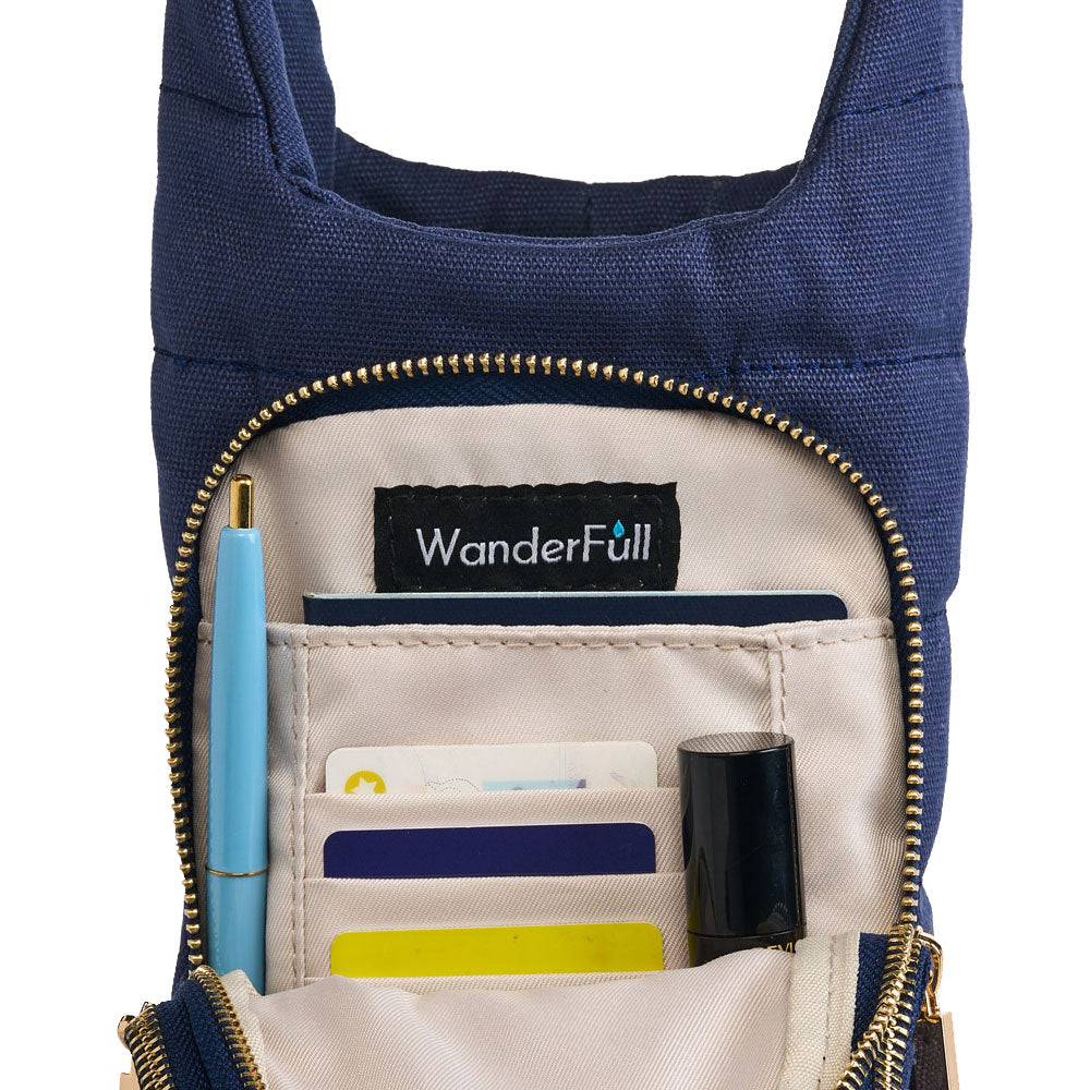 Navy Canvas HydroBag® with Anchor Embroidery