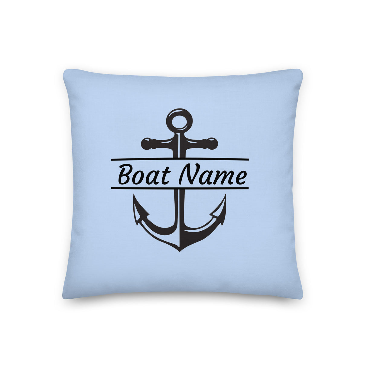 Personalized Decorative Pillow - Boat Name