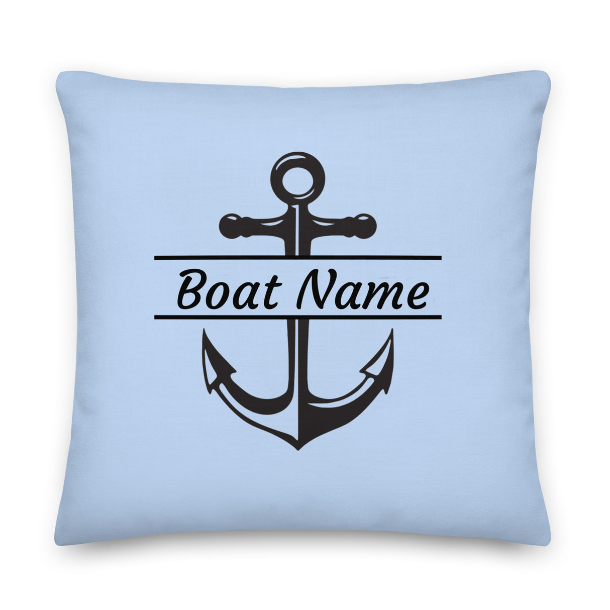 Personalized Decorative Pillow - Boat Name