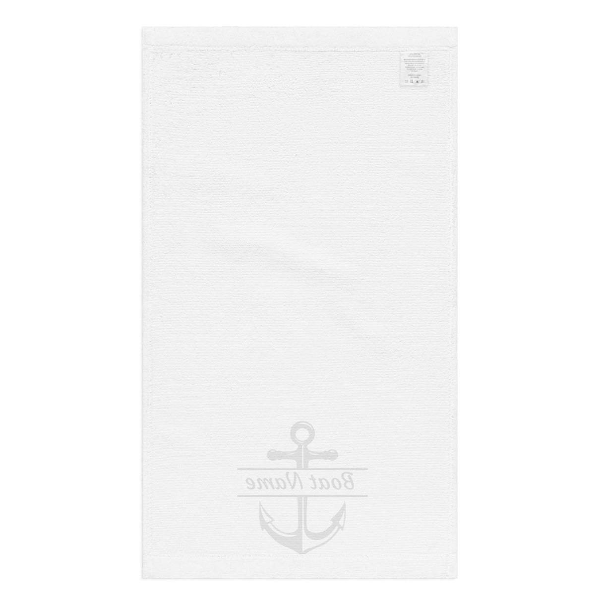 Personalized Hand Towel - Boat Name