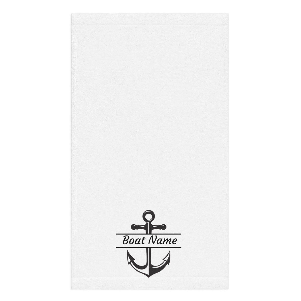 Personalized Hand Towel - Boat Name