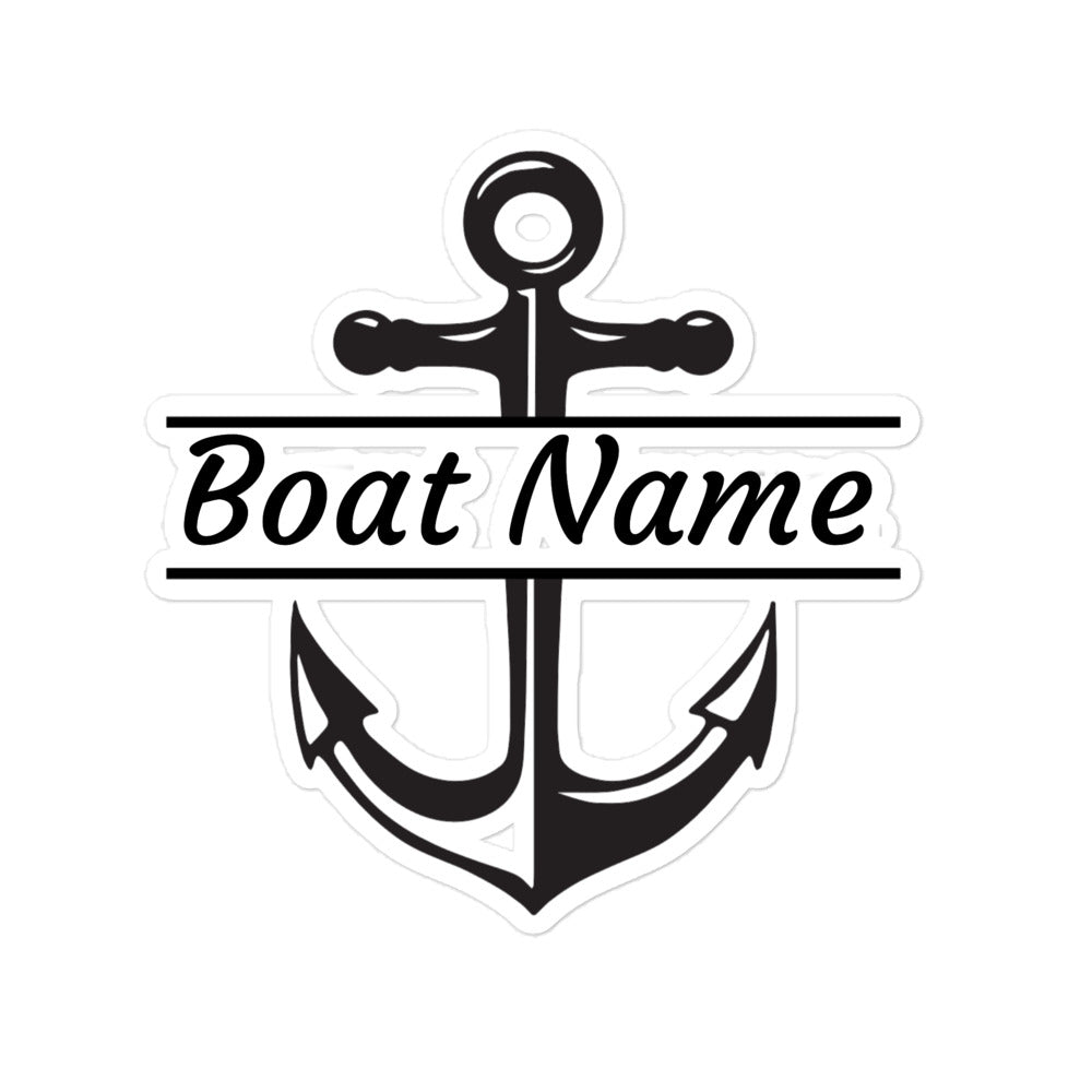 Personalized Stickers - Boat Name