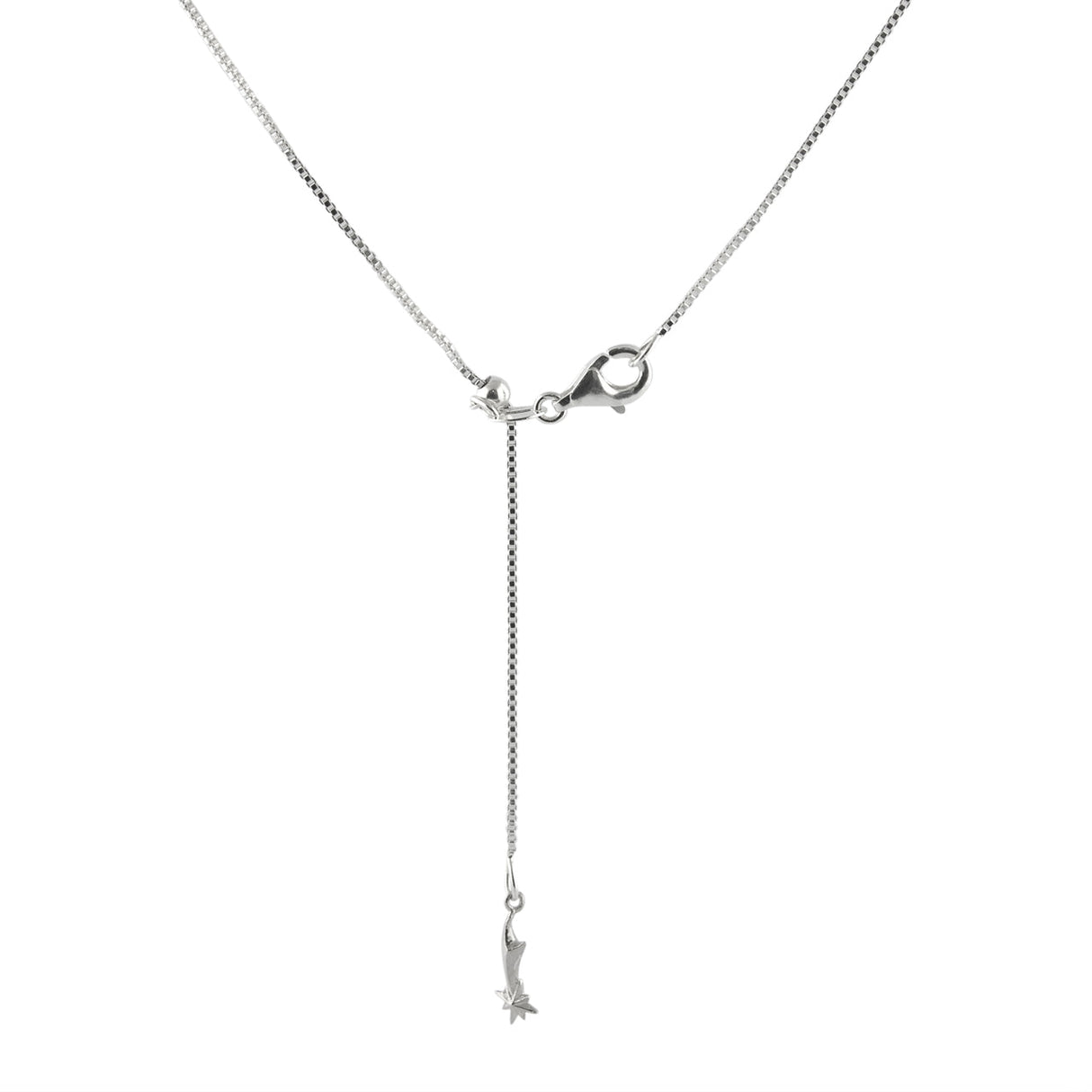 Starborn 22" Adjustable Sterling Silver Chain with Slide Ball – Box & Snake Styles