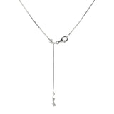 Starborn 22" Adjustable Sterling Silver Chain with Slide Ball – Box & Snake Styles