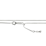 Starborn 22" Adjustable Sterling Silver Chain with Slide Ball – Box & Snake Styles