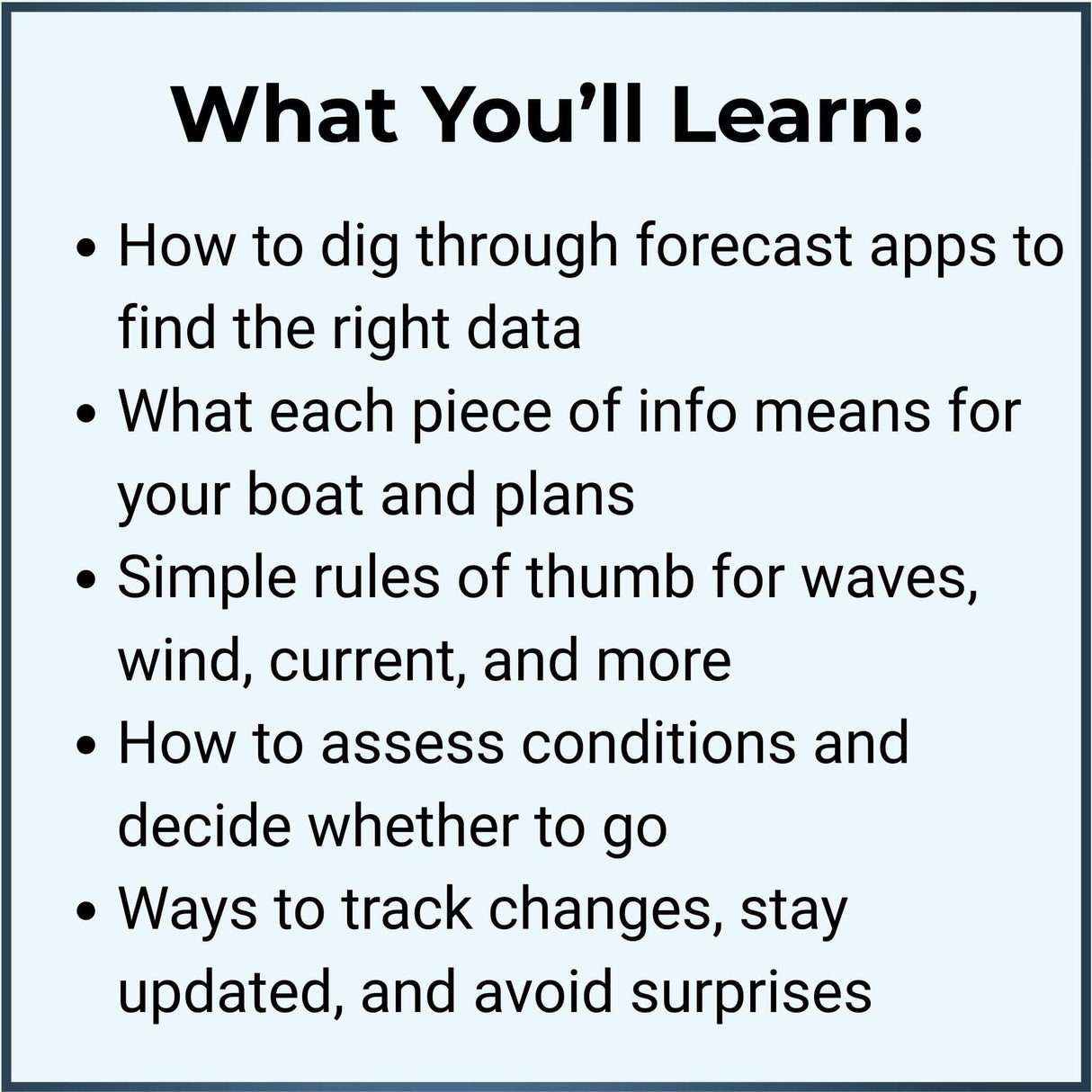 Weather Basics For Boaters: The Details That Matter