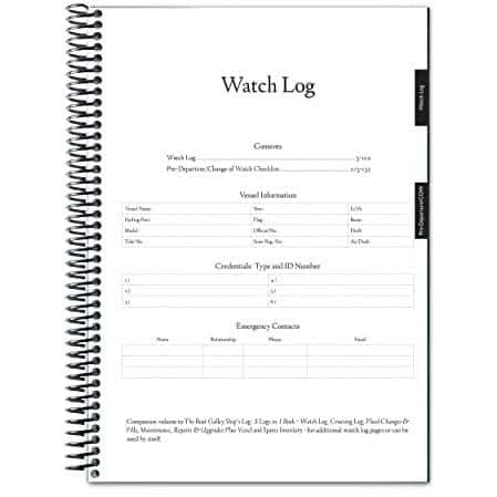 Navy Watch Log Example Navigation and Watch Log – The Marine Shop