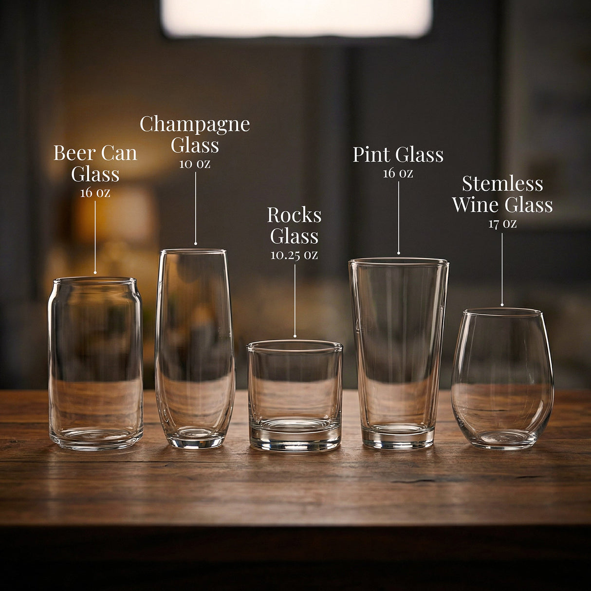 Anchor Design - Laser Engraved Glasses - Nautical Gift