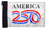 America 250 12"x18" Forever Wave Flag for Boats
