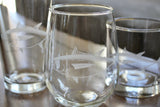 Big Eye Tuna Laser Engraved Glasses - Pelagic Fishing Gift