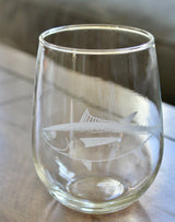 Big Eye Tuna Laser Engraved Glasses - Pelagic Fishing Gift
