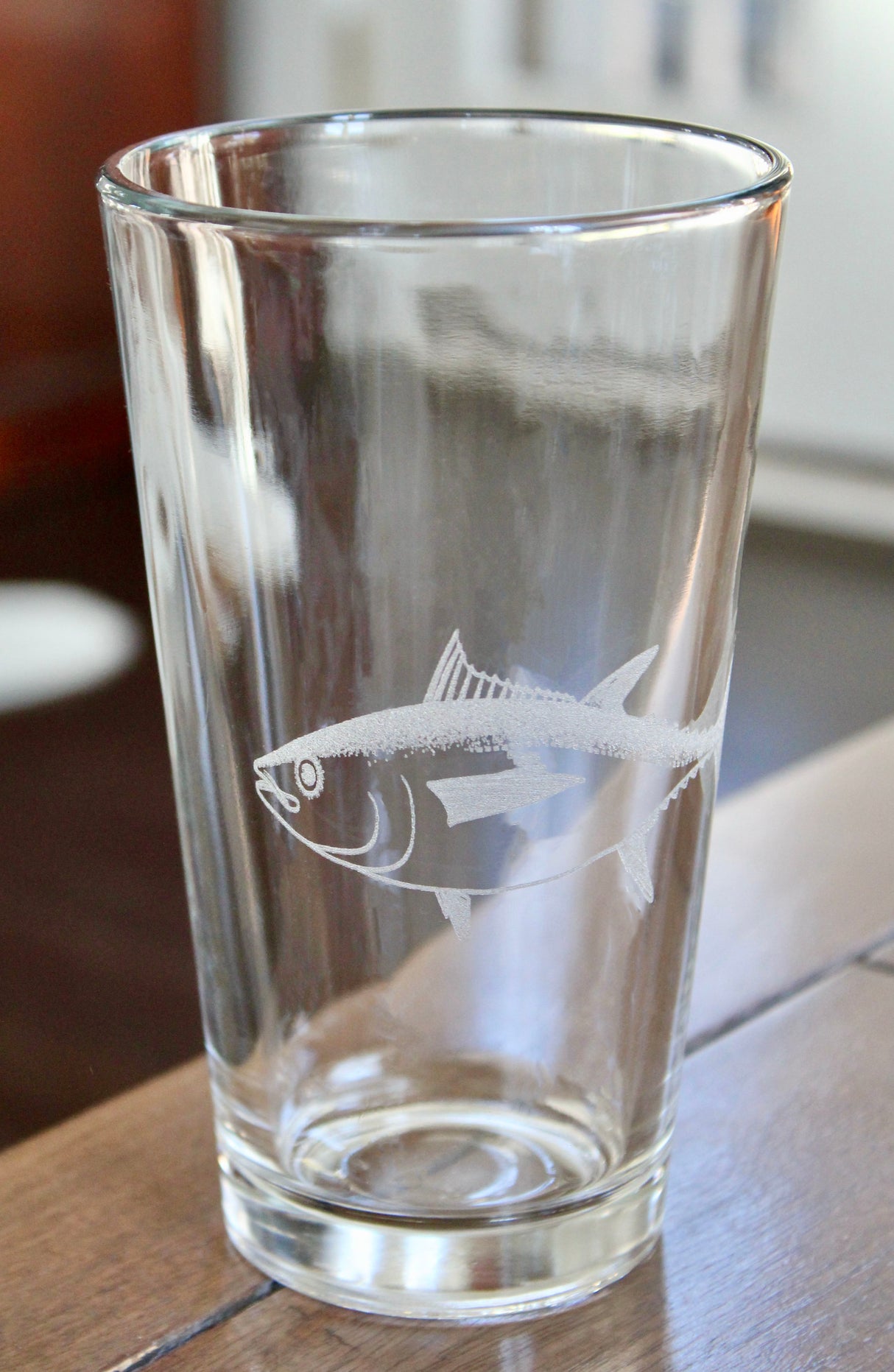 Big Eye Tuna Laser Engraved Glasses - Pelagic Fishing Gift