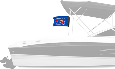 America 250 12"x18" Forever Wave Flag for Boats
