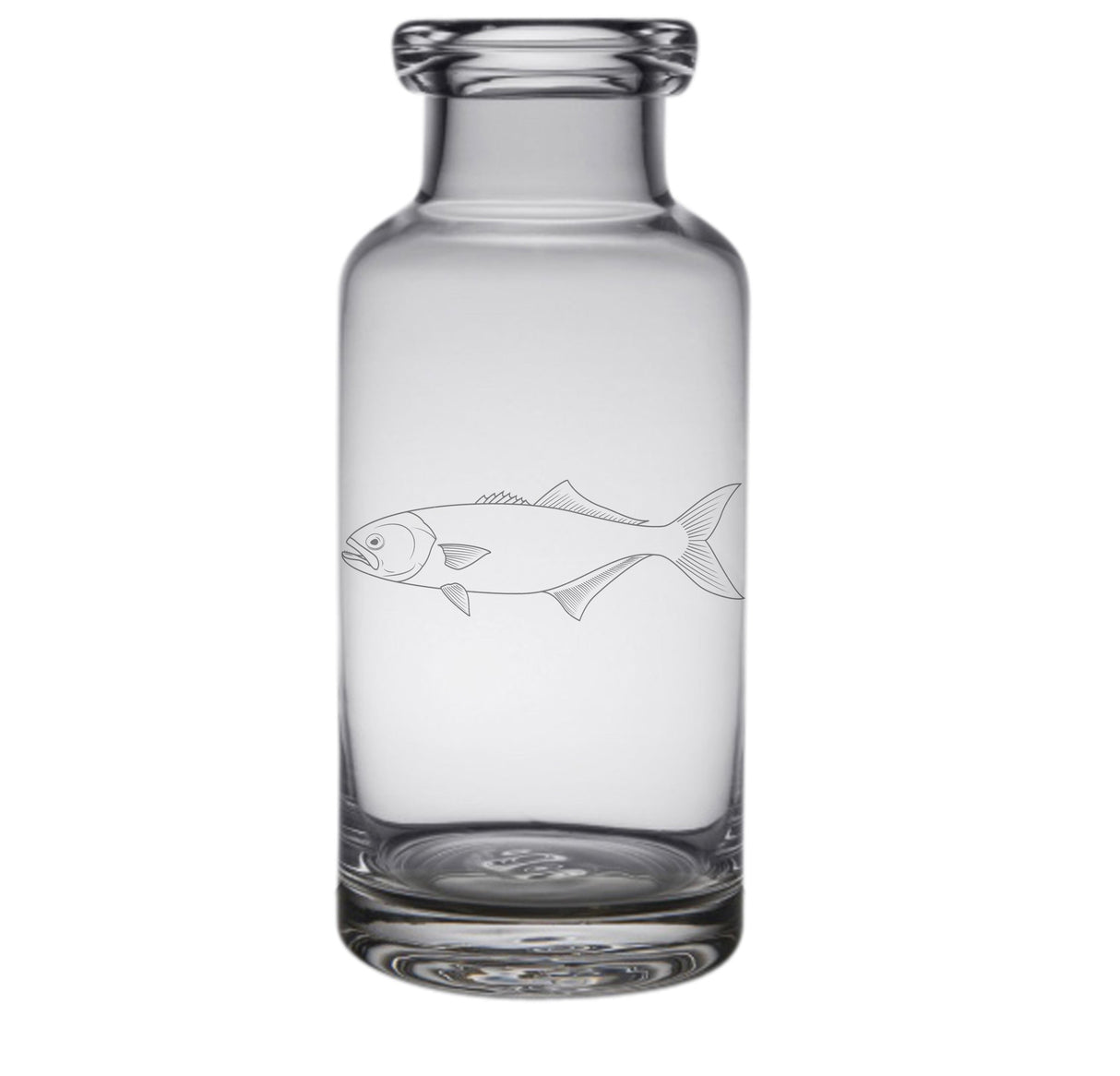 Bluefish Engraved Glass Carafe