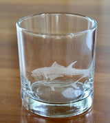 Bluefin Tuna Laser Engraved Glasses - Pelagic Fishing Gift