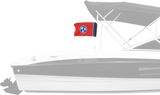 State Flag Tennessee 12"x18" Forever Wave Flag for Boats