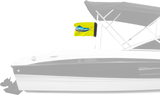 Dolphin 12"x18" Forever Wave Flag for Boats