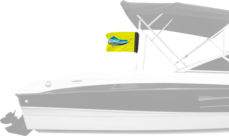 Dolphin 12"x18" Forever Wave Flag for Boats