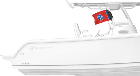 State Flag Tennessee 12"x18" Forever Wave Flag for Boats