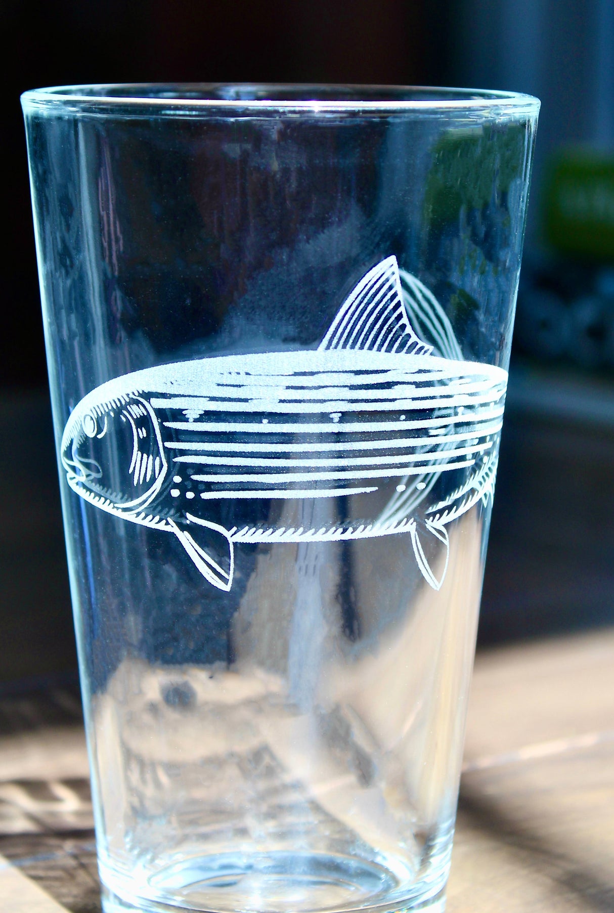 Bonefish Laser Engraved Glasses