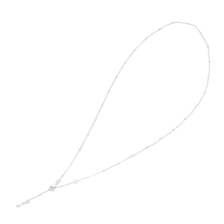 Starborn 20" Sterling Silver Chain with Decorative Spacers and Shooting Star Charm - Multiple Colors